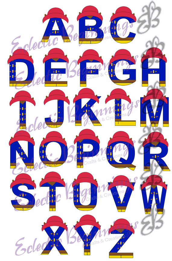 570x865 Alphabet Png Digital File, Diy Print Clip Art Paddington Bear