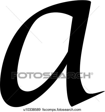441x470 Clip Art Of , A, Alphabet, Calligraphy, Letter, Lowercase, Script