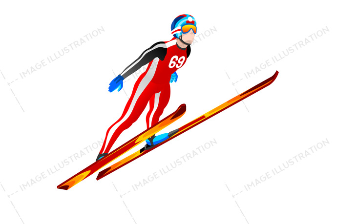 690x459 Ski Jump Winter Sports Clipart