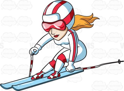 400x292 Ski Clipart Ski Racer