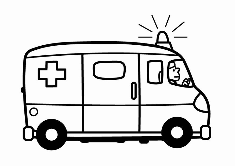 750x531 Coloring Page Ambulance Daycare Ambulance
