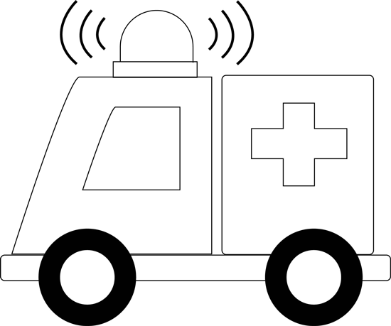 550x459 How To Draw Cartoon Ambulances For Kids