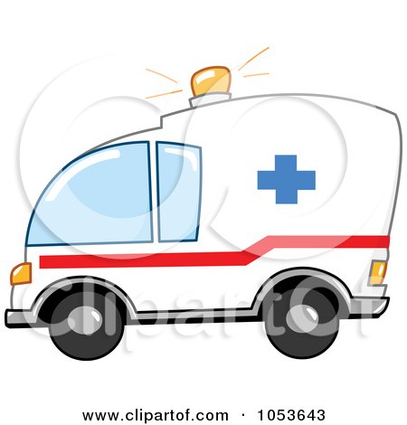 450x470 Royalty Free Vector Clip Art Illustration Of An Ambulance By