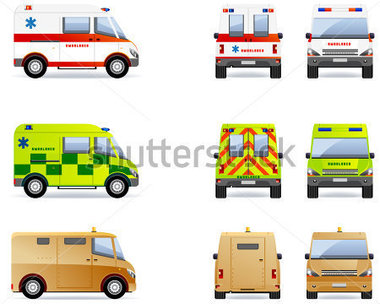 380x304 Ambulance Van Clipart
