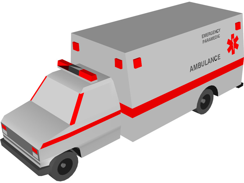 800x600 3d Clipart Ambulance