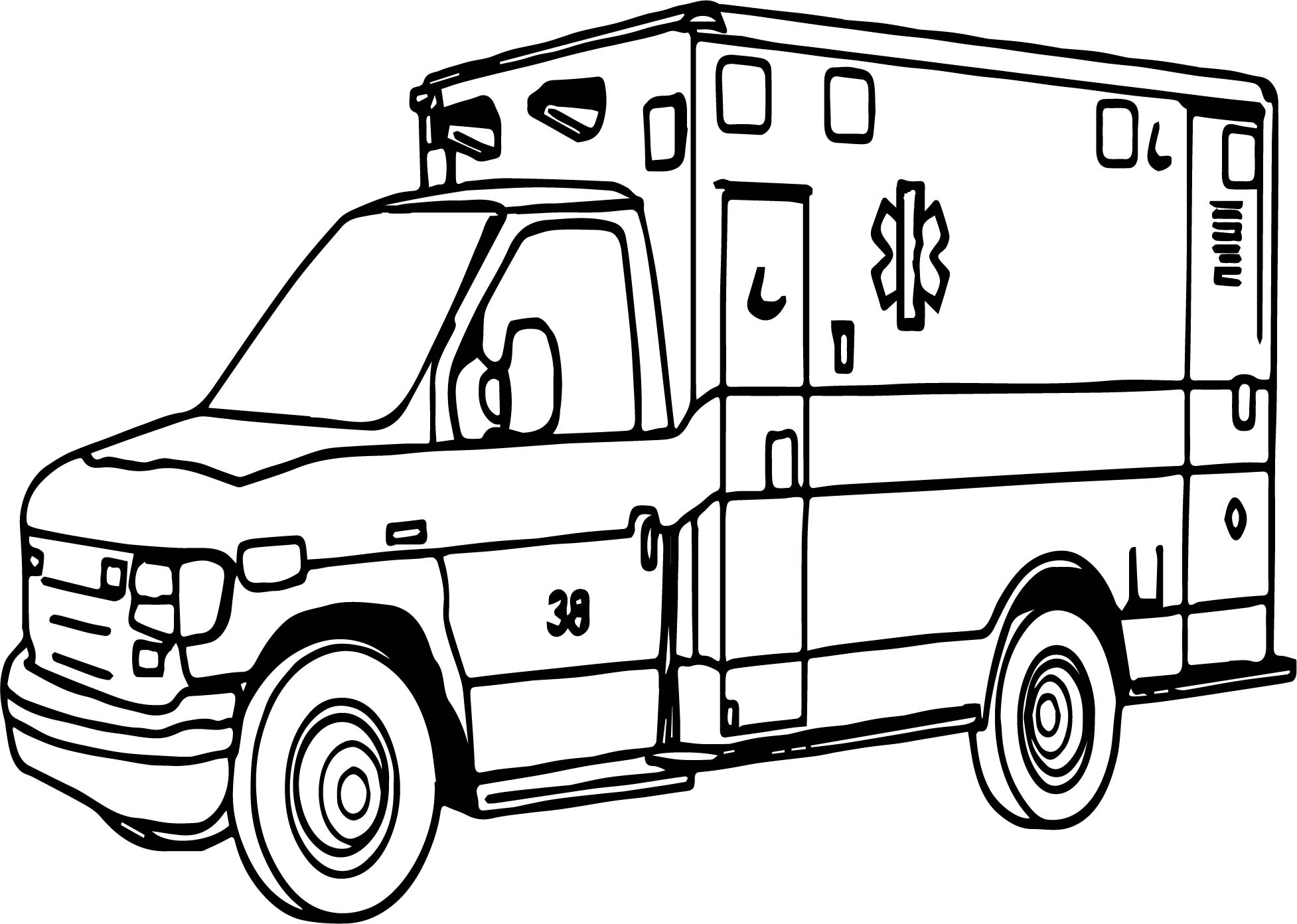 1954x1392 Important Ambulance Coloring Page Wecoloringpage