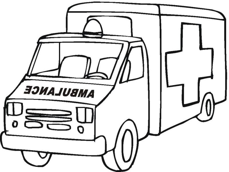 800x600 Lovely Ambulance Coloring Pages 37 For Coloring Books