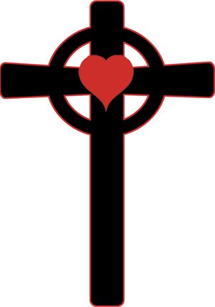 302x432 Heart With Cross Clip Art Clipart Best Amen Art