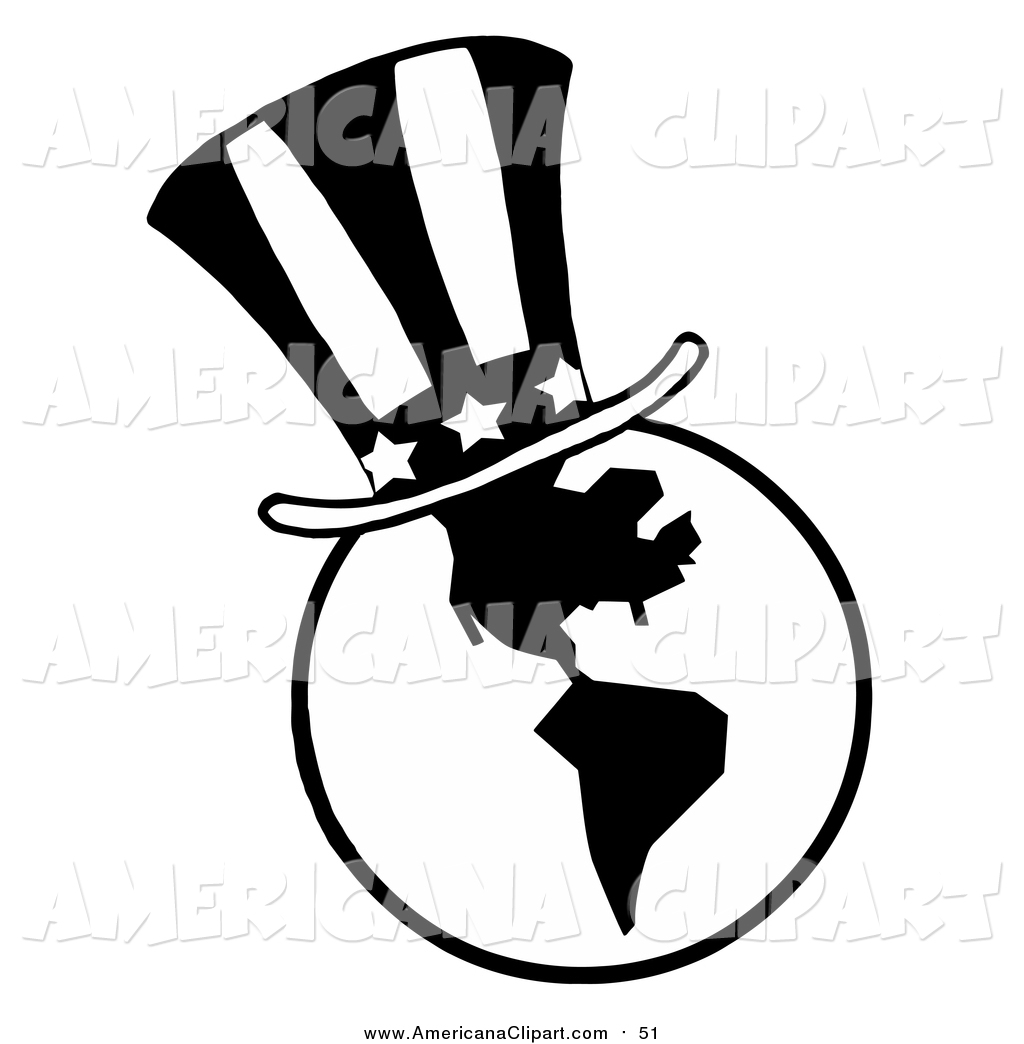 1024x1044 Americana Vector Clip Art Of A Black And White American Top Hat