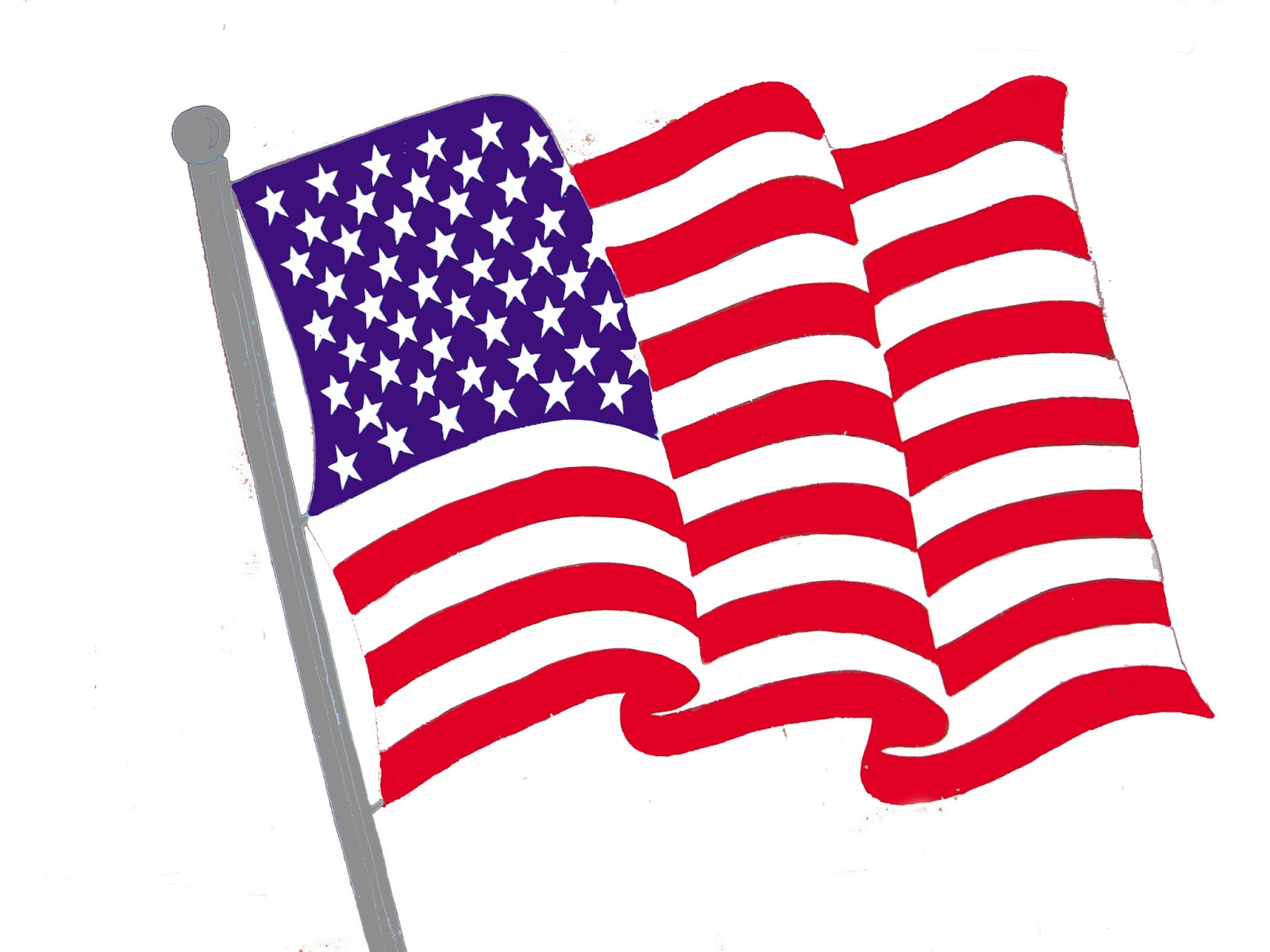 1600x1200 America Clipart Usa Flag