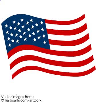335x355 American Flag Clipart Wave