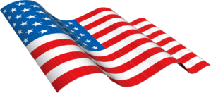 299x132 American Flag Clip Art
