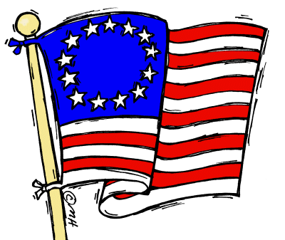 400x337 American Flag Clipart Us History