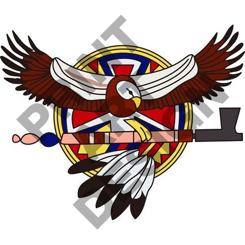 500x500 Native American Eagle Clipart