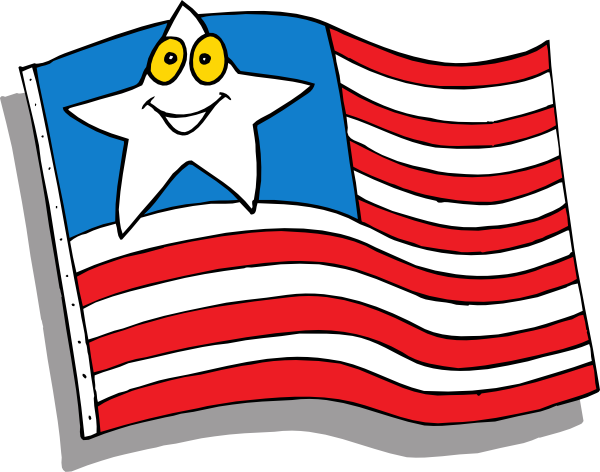 600x472 Cartoon Flag Clip Art