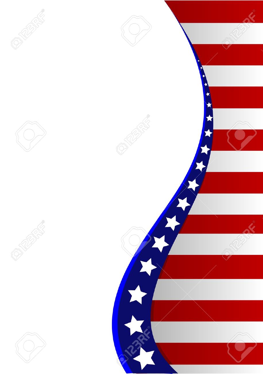 916x1300 American Flag Border Clip Art
