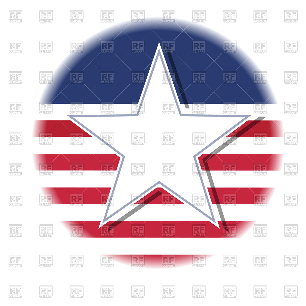 1200x1200 American Flag With Thin Blue Line Royalty Free Vector Clip Art