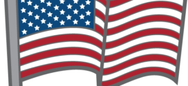 272x125 American Flag Clip Art Waving Free Clipart Images Clipartix 4