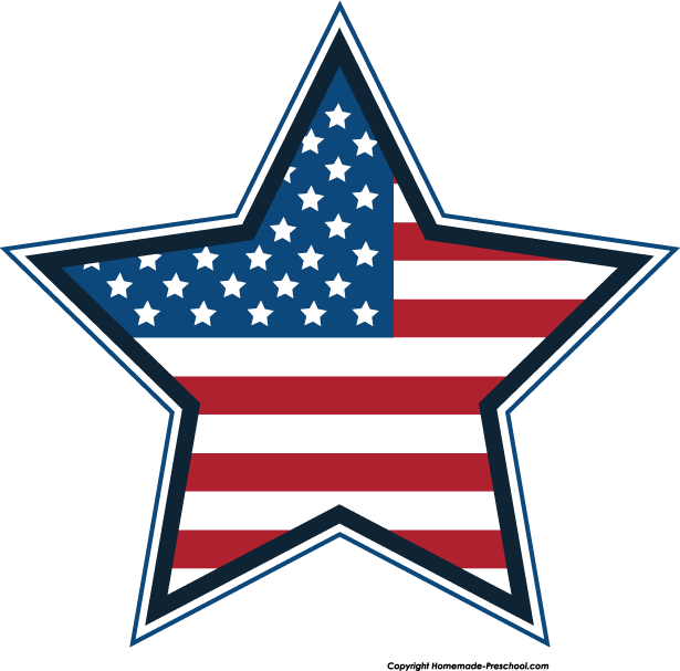 615x607 American Flag Clipart Free Usa Graphics Clipartcow 2