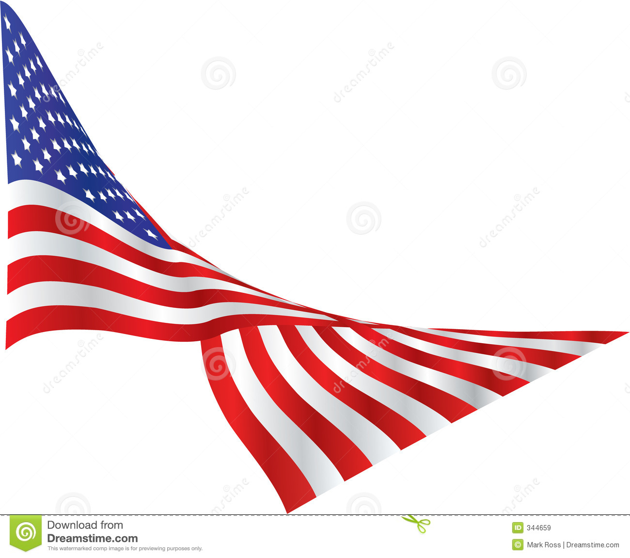 1300x1151 American Flag Ribbon Clipart