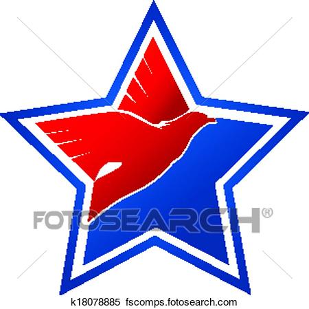 450x449 Clipart Of American Flag Eagle Logo K18078885