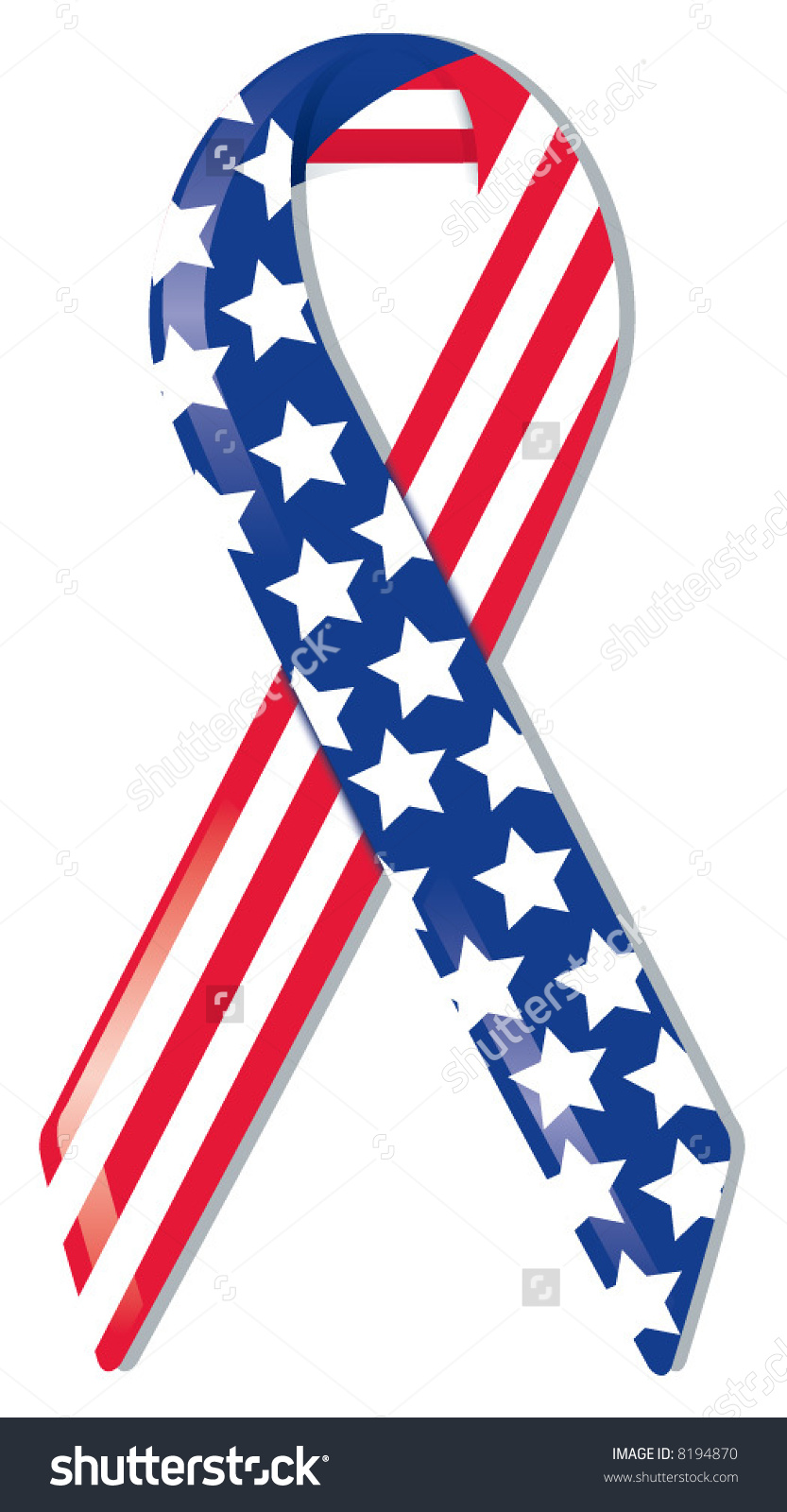 833x1600 Ribbon Clipart American