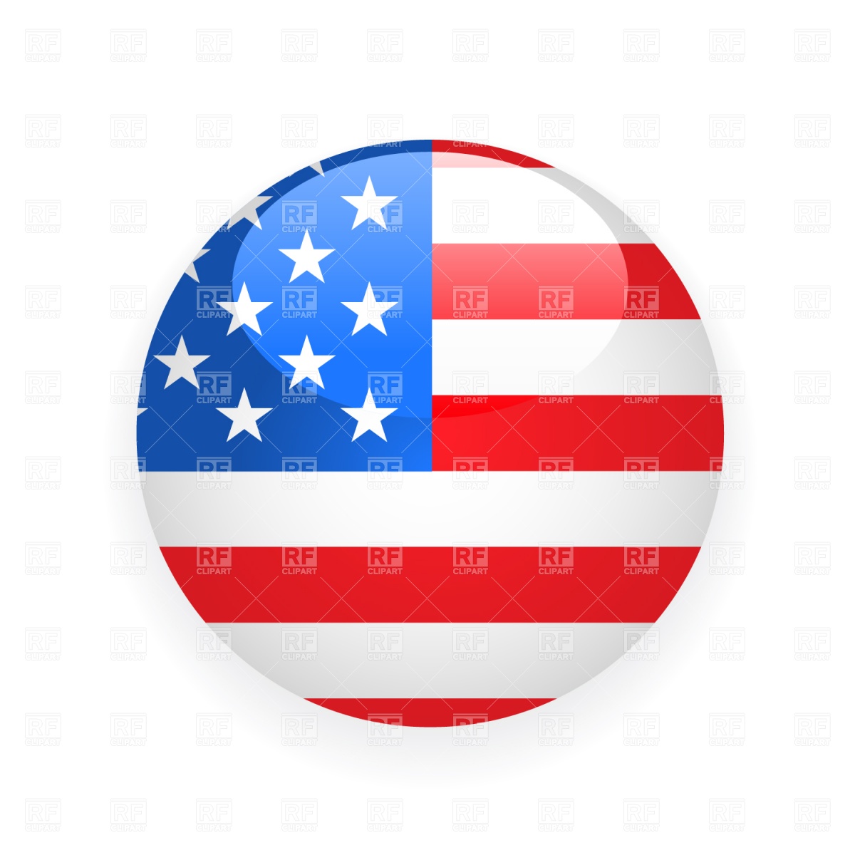 1200x1200 Usa Flag Clip Art