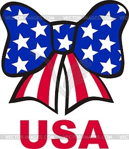260x300 American Flag Ribbon Clipart