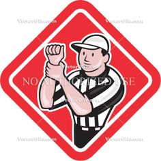 236x236 American Football, Artwork, Back Judge, Cartoon, Field Judge