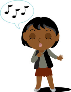 233x300 Singing Clipart Image