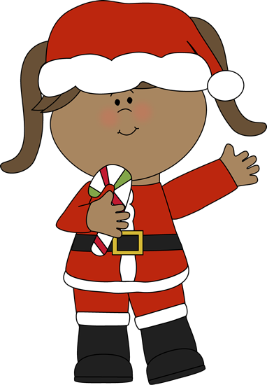 382x550 American Girl Christmas Clipart