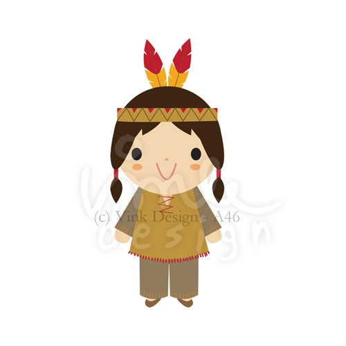 500x500 Indian Clipart Cute