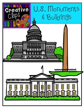 270x350 American Symbols And Monuments {Creative Clips Digital Clipart} Tpt