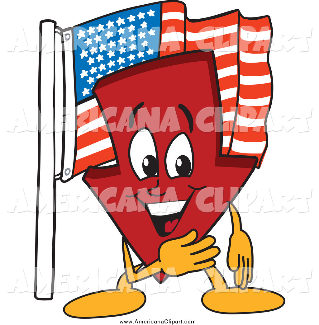 1024x1044 Americana Vector Cartoon Clip Art Of A Red Down Arrow Mascot By
