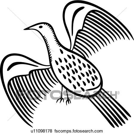 450x450 Clip Art Of , Amish, Bird, Dutch, Folk Art, Ornaments