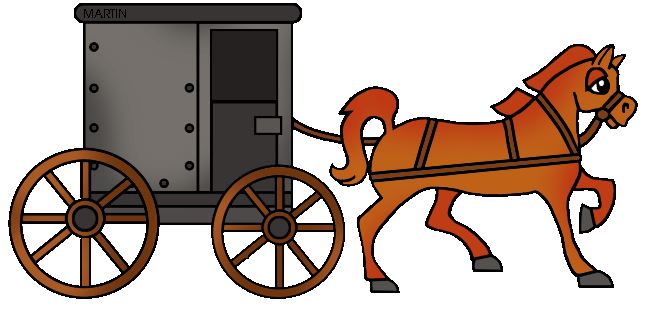 648x315 Horse Drawn Carriage Clipart Amish