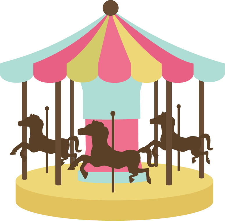 774x758 Amusement Park Clipart Carousel