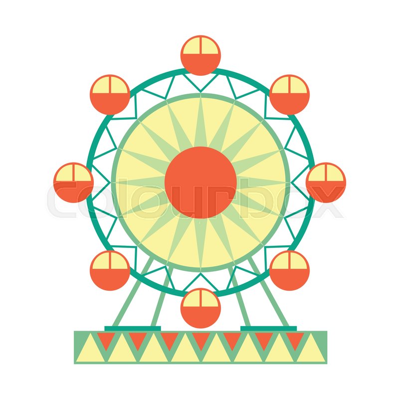 800x800 Big Ferris Wheel Ride, Part Amusement Park And Fair Series