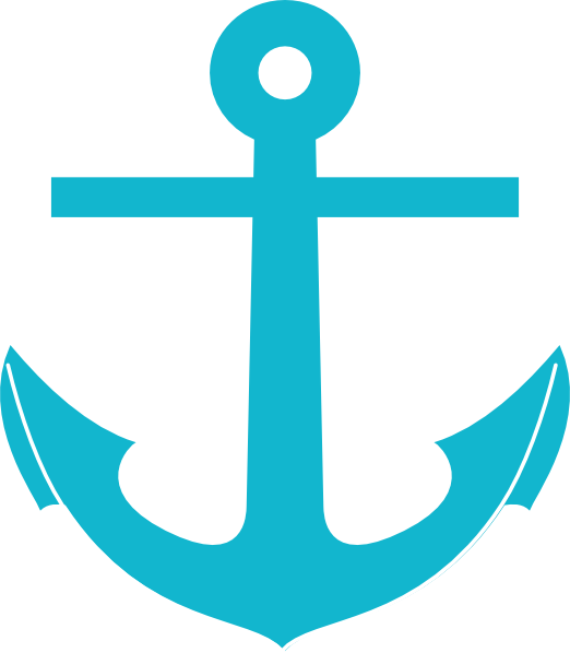 522x598 Anchor Clipart Turquoise