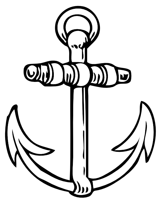 555x728 Black And White Anchor Anchor Clipart Black And White Free Images