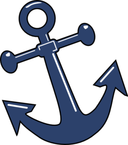 264x299 Tilted Anchor Clip Art