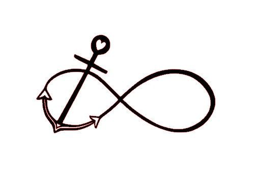 509x377 Infinity Anchor Window Decal By Glitznglamitup On Etsy Tatoo