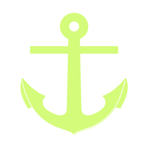 300x300 Green Anchor Clip Art