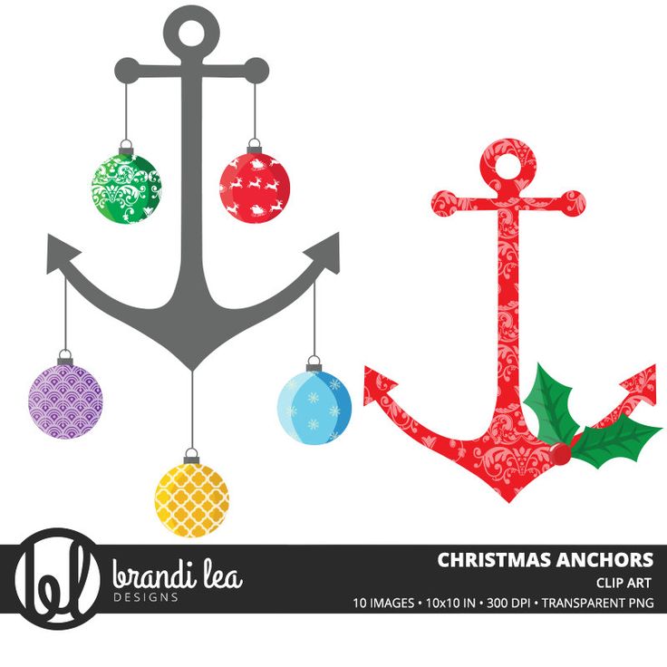 736x736 Nautical Christmas Clipart