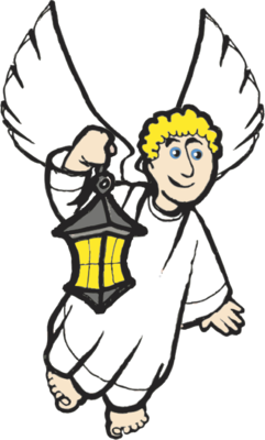 241x400 Image Angel With Lantern Angel Clip Art