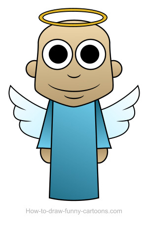 300x463 Drawn Angel Cartoon