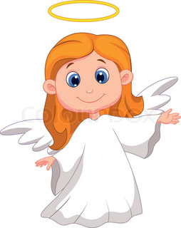 254x320 Vector Illustration Of Cute Cartoon Angel Stock Vector Colourbox