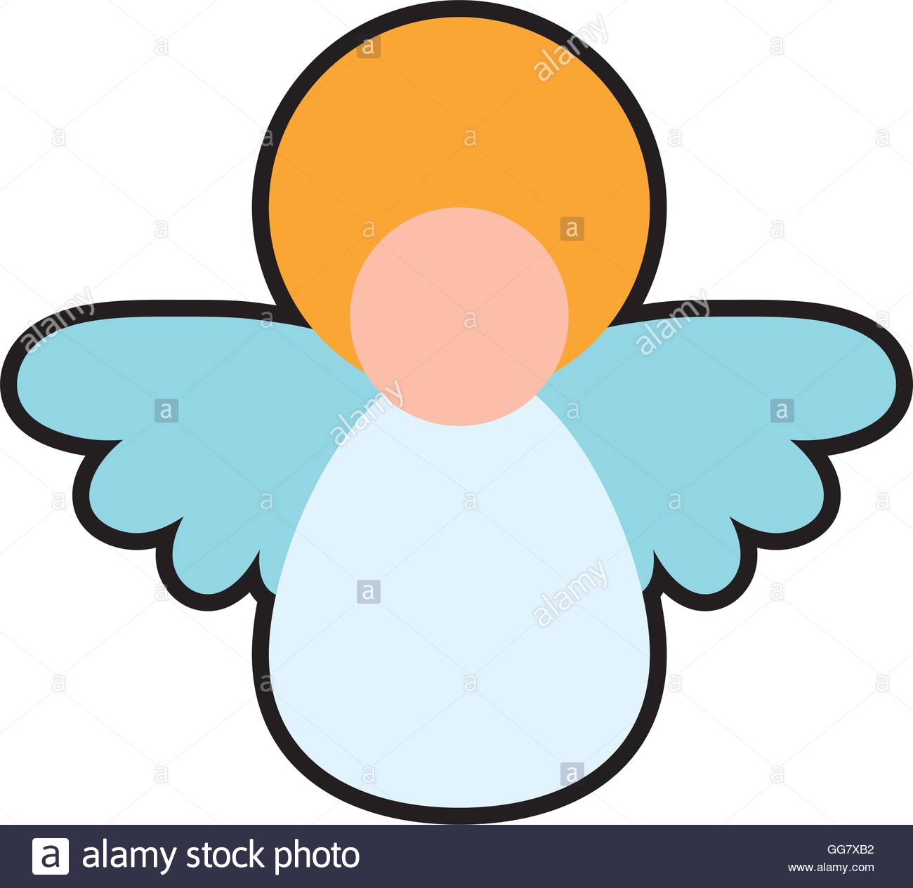1300x1265 Angel Cartoon Fairy Wing Heaven Icon. Vector Graphic Stock Vector