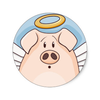 324x324 Custom Cute Angel Cartoon Stickers Zazzle.ca