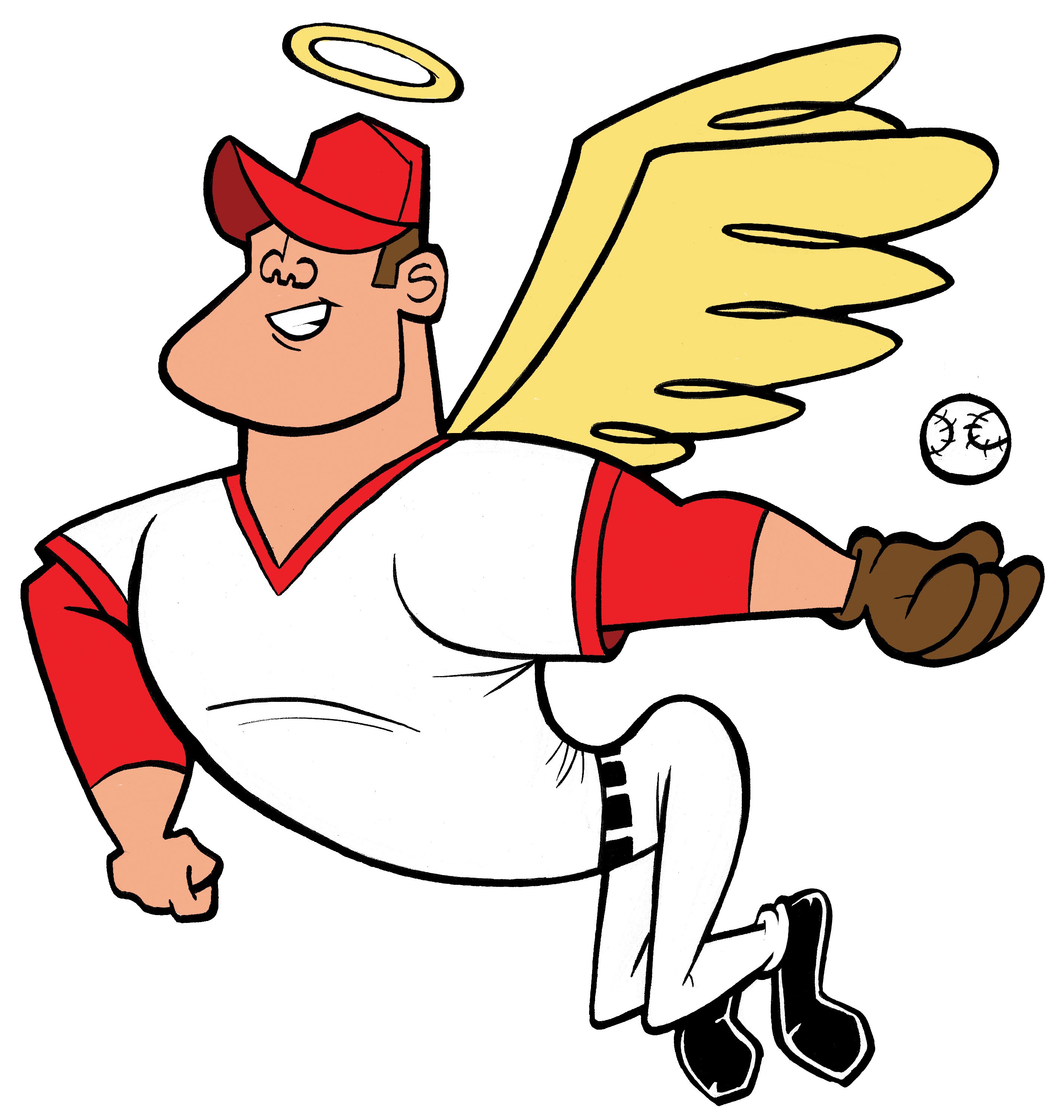 2850x3000 Miketrout Angel Cartoon I Love Mike Trout